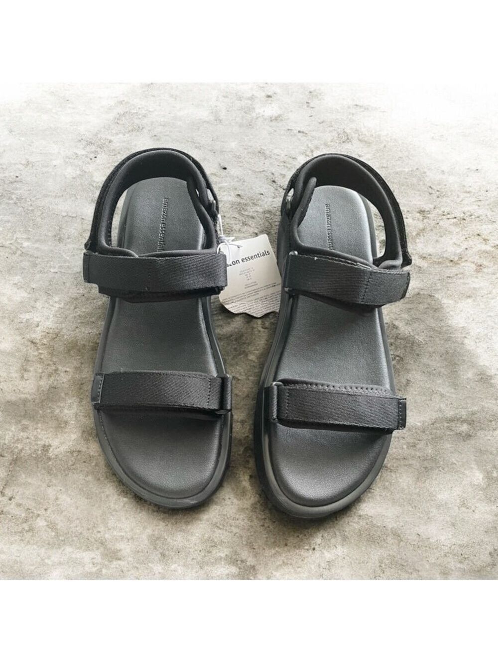 Unisex Black Sport Sandals Large NWT